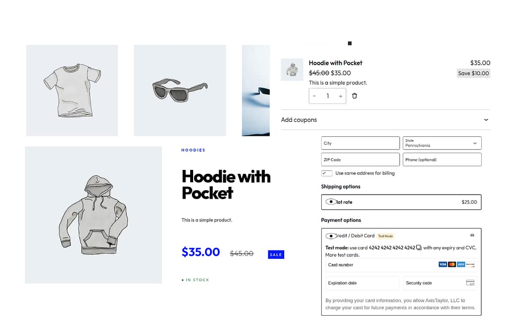 Headless WooCommerce on Next.js — in-app product pages, NextPress-proxied cart and checkout, Cart-Token bridging both.